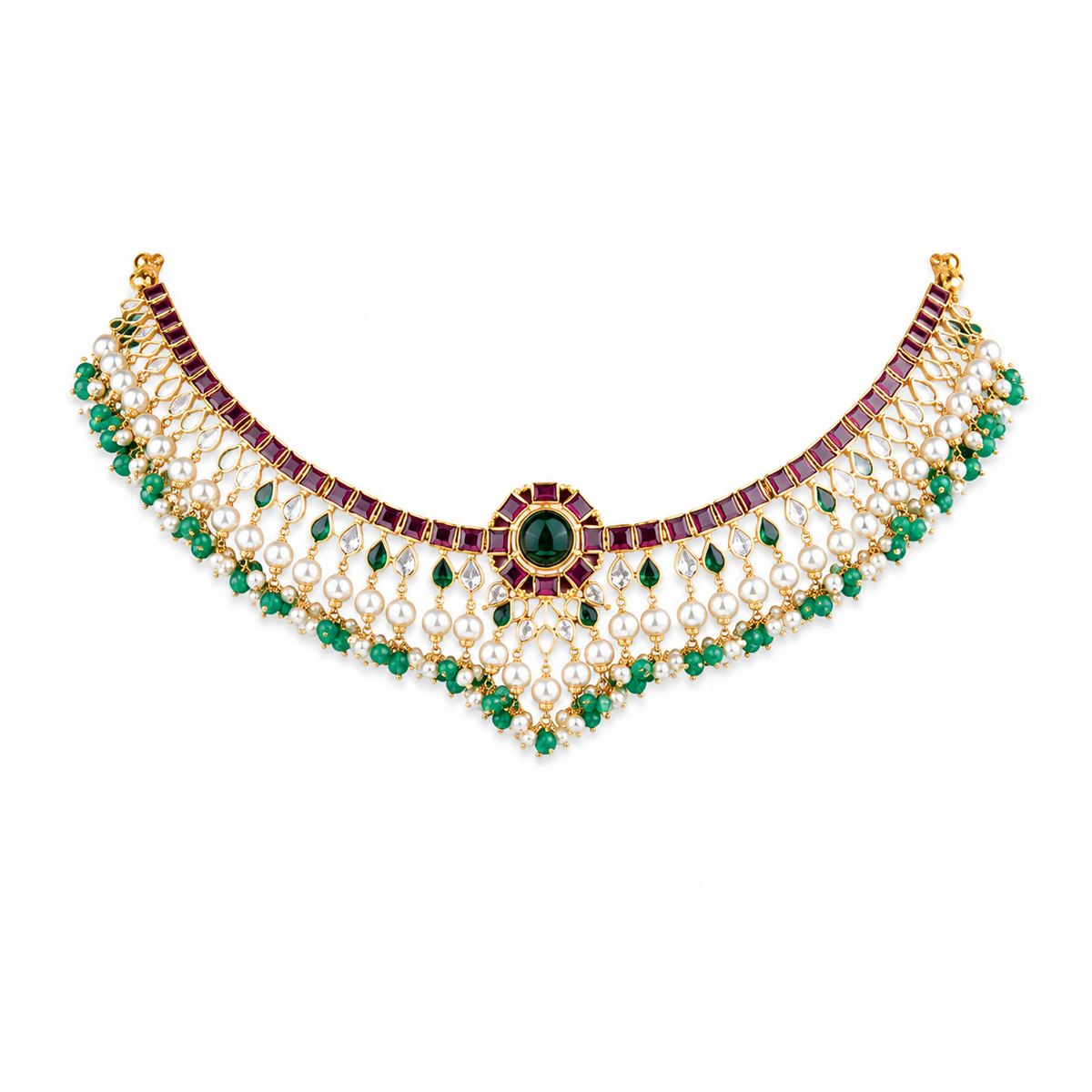 Semi Precious Short Necklace