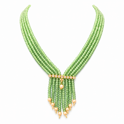 Semi Precious Beaded Necklace