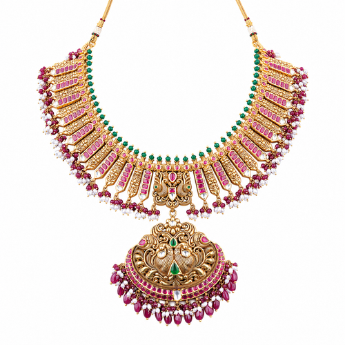 Semi Precious Short Necklace