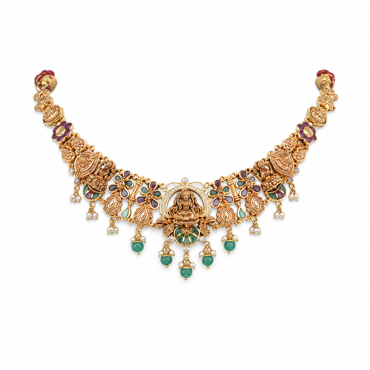 Vasanta 22KT Gold Temple Necklace