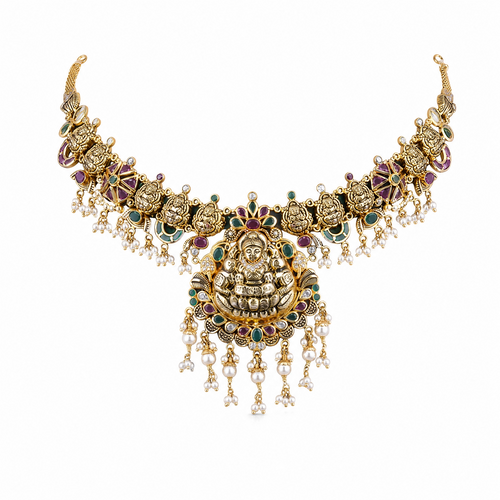 Semi Precious Short Necklace