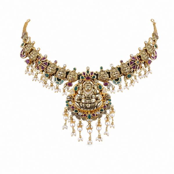 Rishika 22KT Gold Temple Necklace