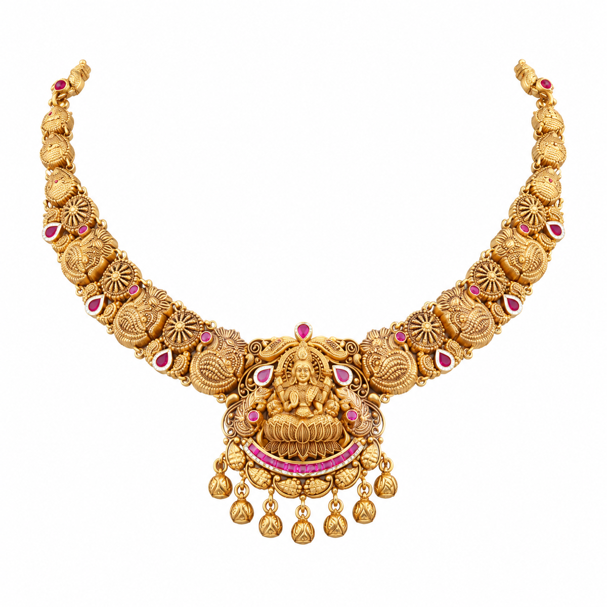 Varenya 22KT Gold Temple Necklace