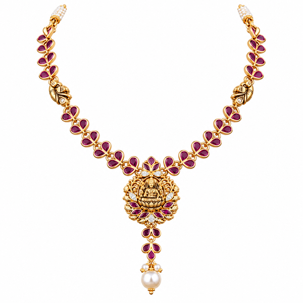 Maitreyi 22KT Gold Temple Necklace