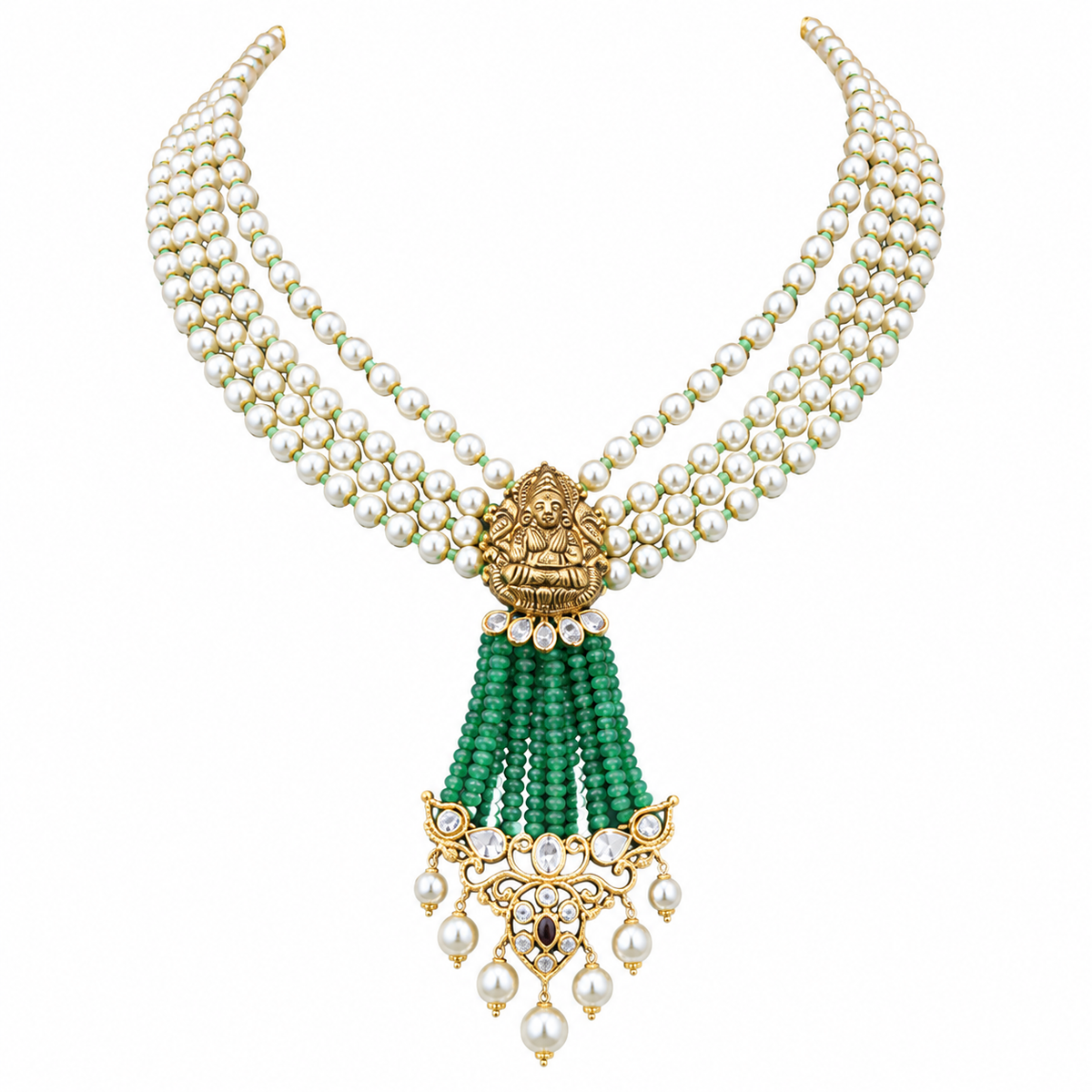 Semi Precious Beaded Necklace
