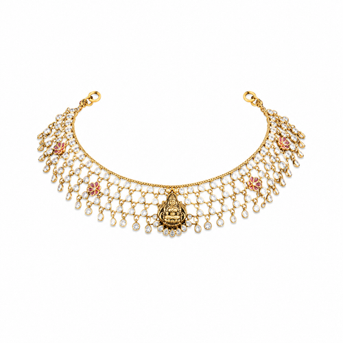 Deepika 22KT Gold Temple Necklace