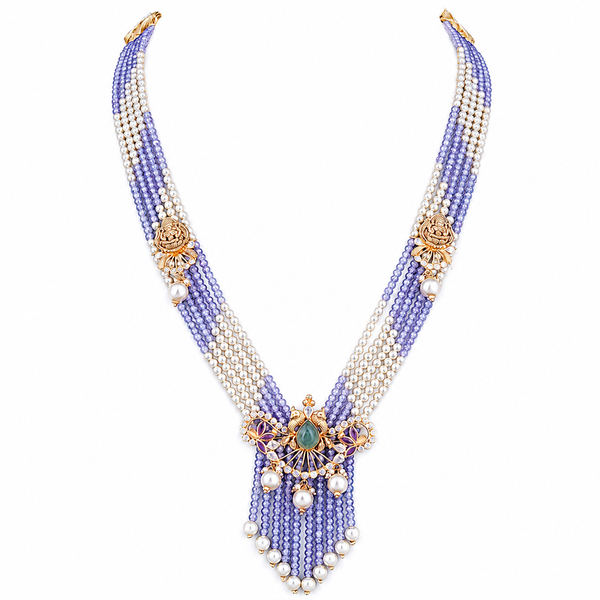 Pranaya 22KT Gold Temple Beaded Necklace