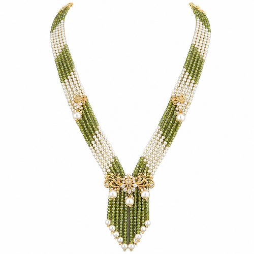 Semi Precious Beaded Necklace