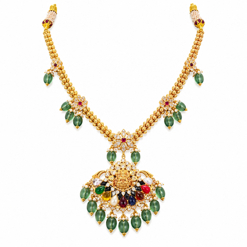Haripriya 22KT Gold Temple Necklace