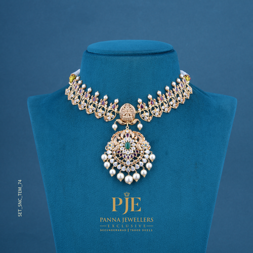 Semi Precious Short Necklace