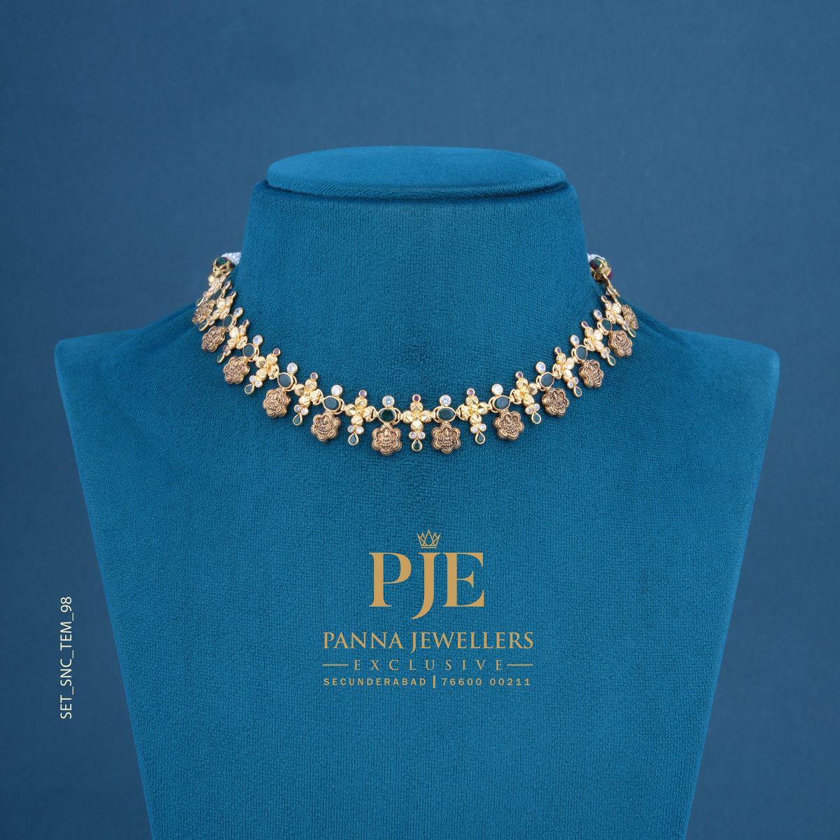 Semi Precious Short Necklace