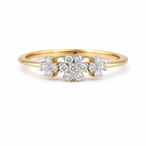 Sera Floral 14KT Gold Diamond Ring
