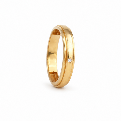 Sleek 22KT Gold Band Ring