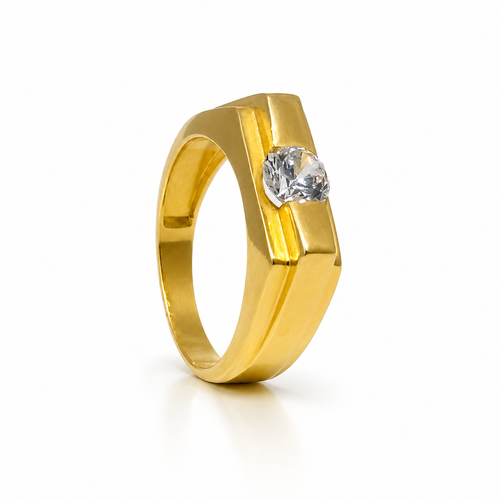 Sleek Sentinel 22KT Gold Ring
