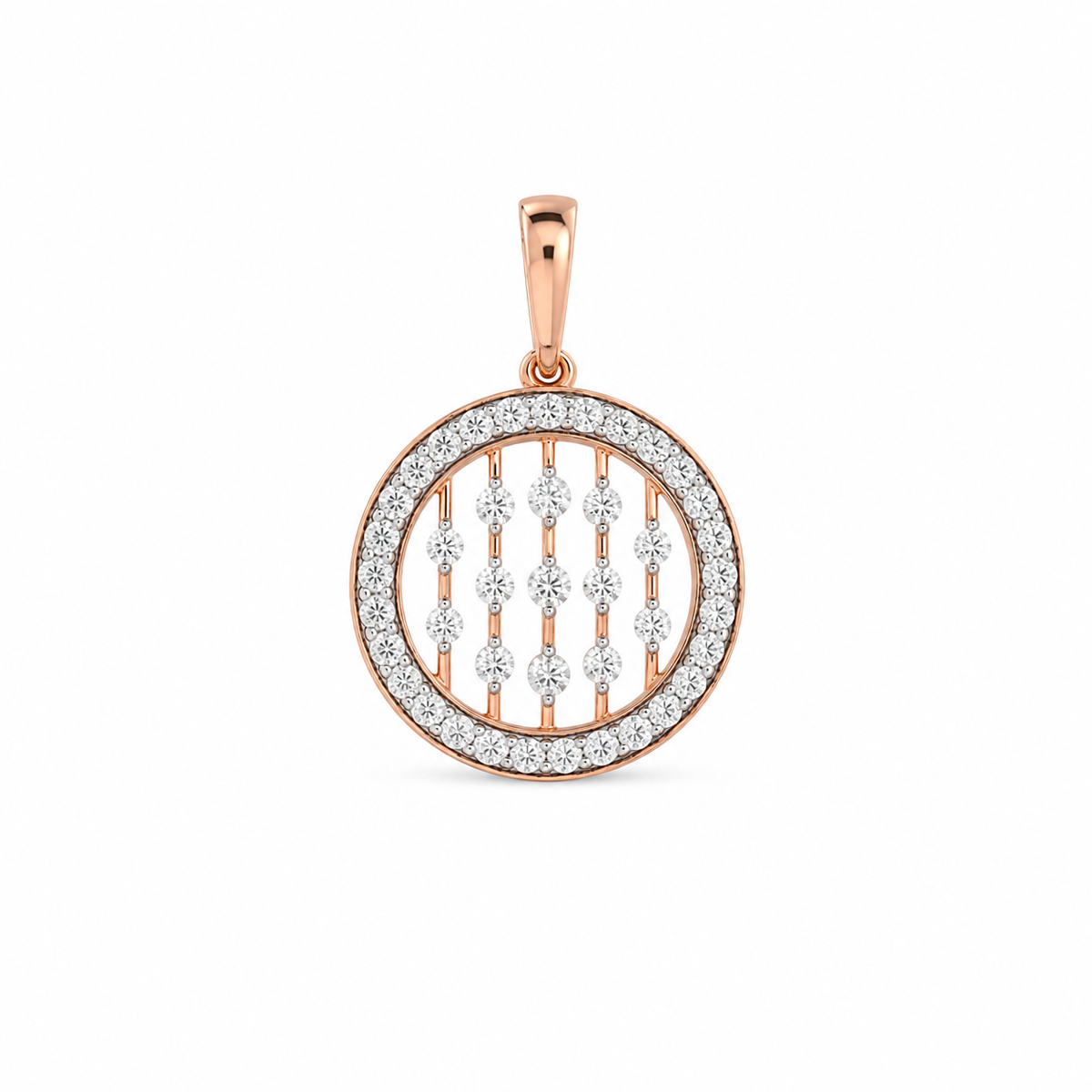 Sparkling Trail 18KT Gold Diamond Pendant