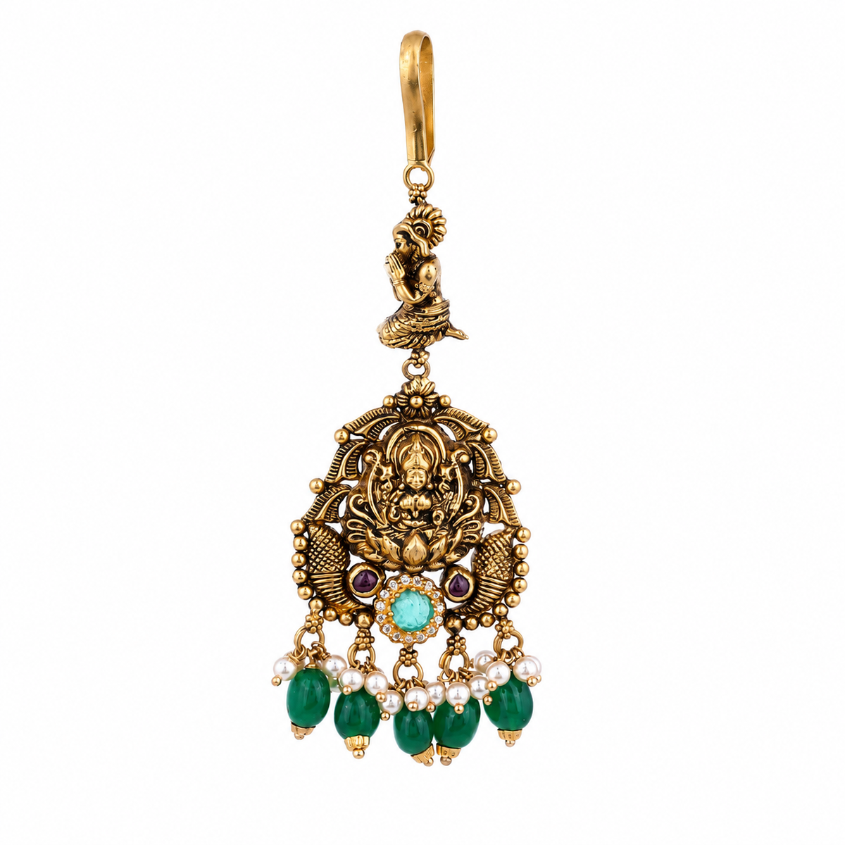 Dhan Lakshmi 22KT Gold Maang Tikka
