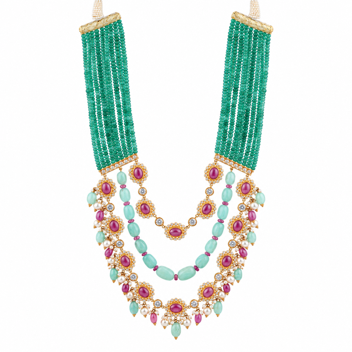 Tarangini 22KT Gold Beaded Necklace