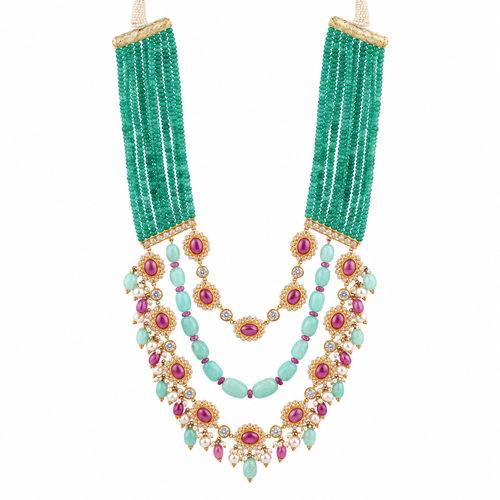 Tarangini 22KT Gold Beaded Necklace