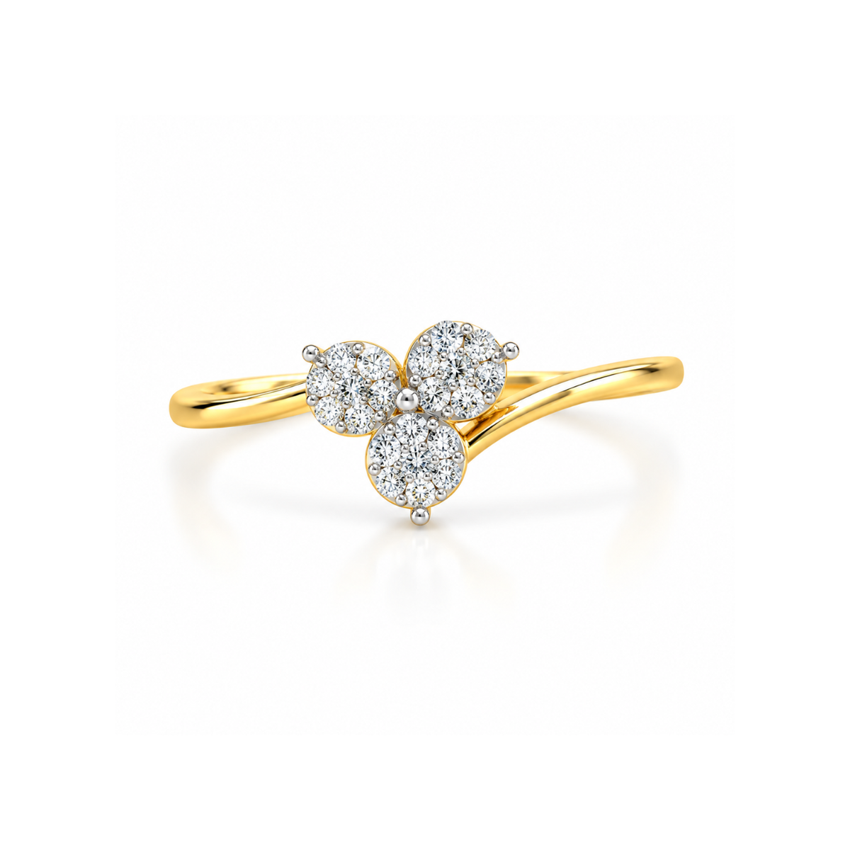Trinity 14KT Gold Diamond Ring