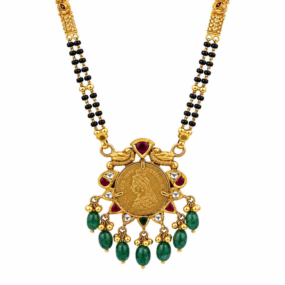 Victoria 22KT Gold Kundan Mangalsutra