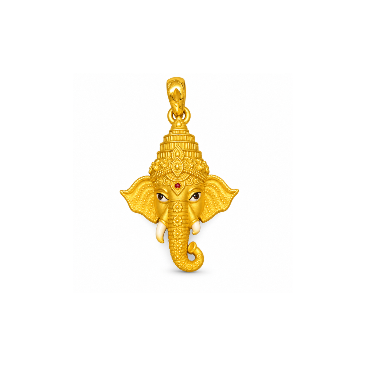 Vigneshwara 22KT Gold Pendant For Kids