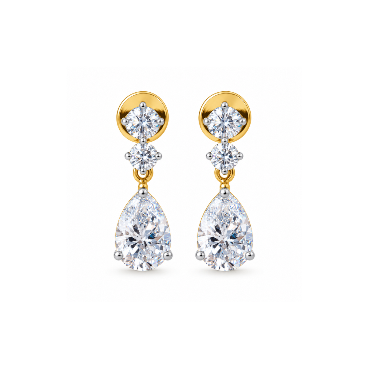Vritti 14KT Lab Grown Diamond Drop Earrings