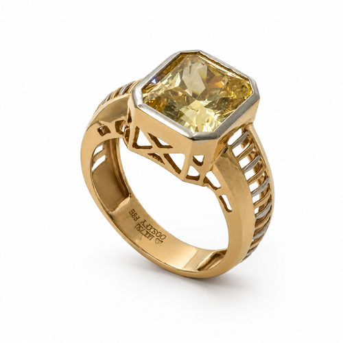 Yellow Sapphire 18KT Gold Ring