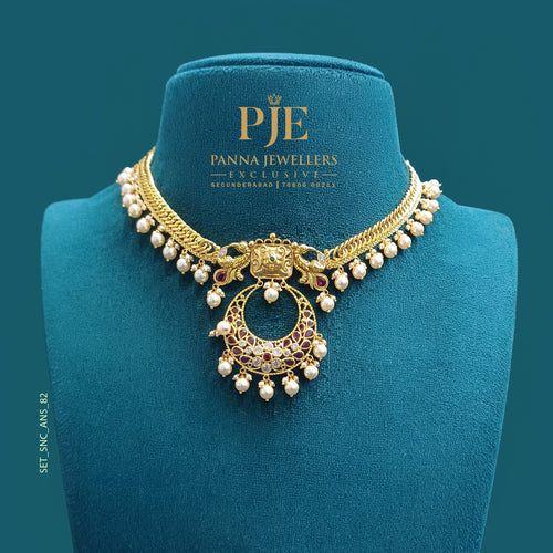 Semi Precious Short Necklace