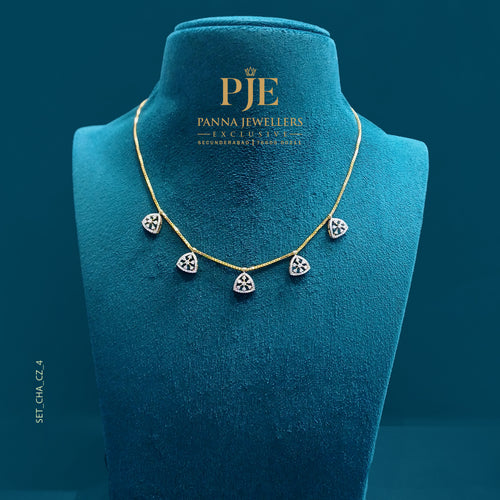 Semi Precious Station Necklace