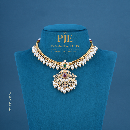 Semi Precious Short Necklace