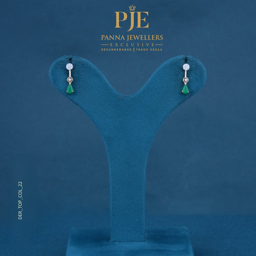 Solstice 14KT Gold Diamond Drop Earrings