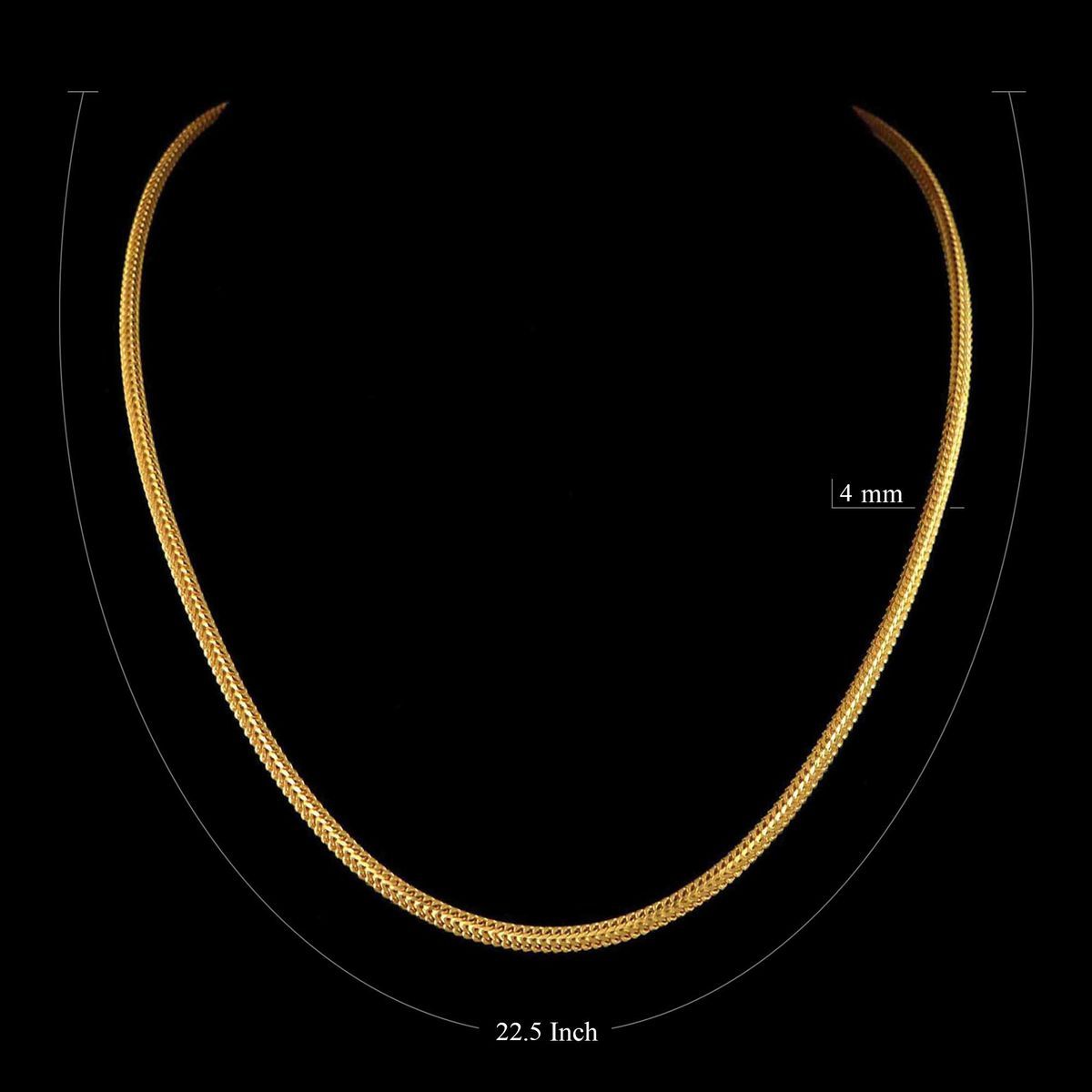 22 KT GOLD CURB CHAIN
