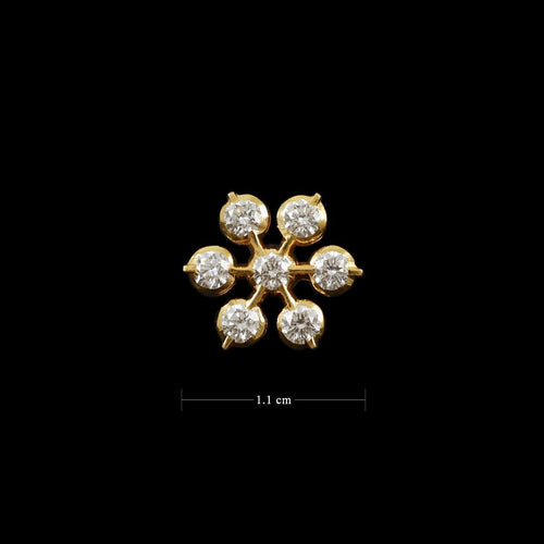 22 KT GOLD DIAMOND MUGAPPU