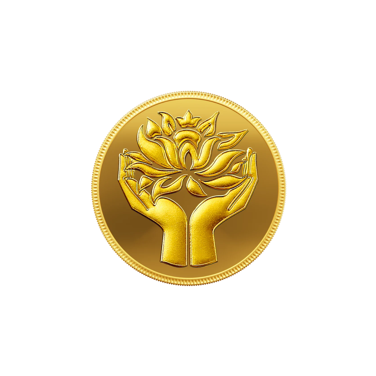 0.5 Gram Lotus 24K Gold Coin