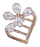 18 KT ROSE GOLD DIAMOND STUD