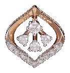 18 KT ROSE GOLD DIAMOND STUD