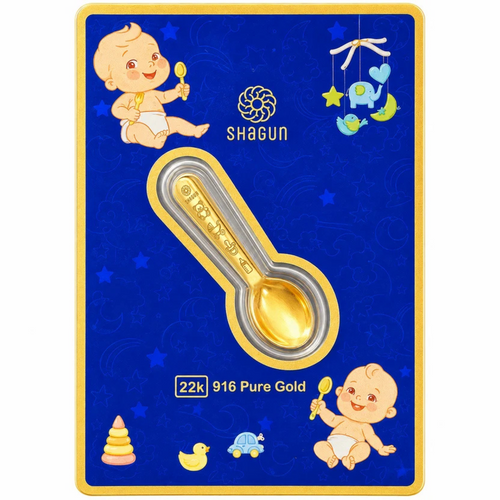22KT Gold Spoon For Baby