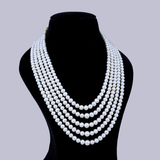 Statement 5-Layer Pearl Necklace