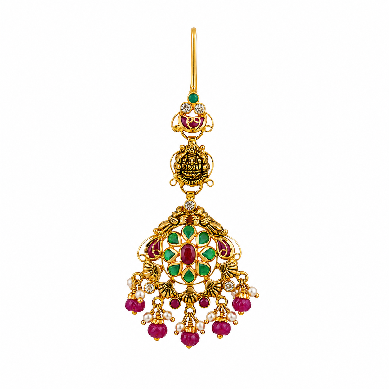 Aadhya 22KT Gold Temple Maang Tikka