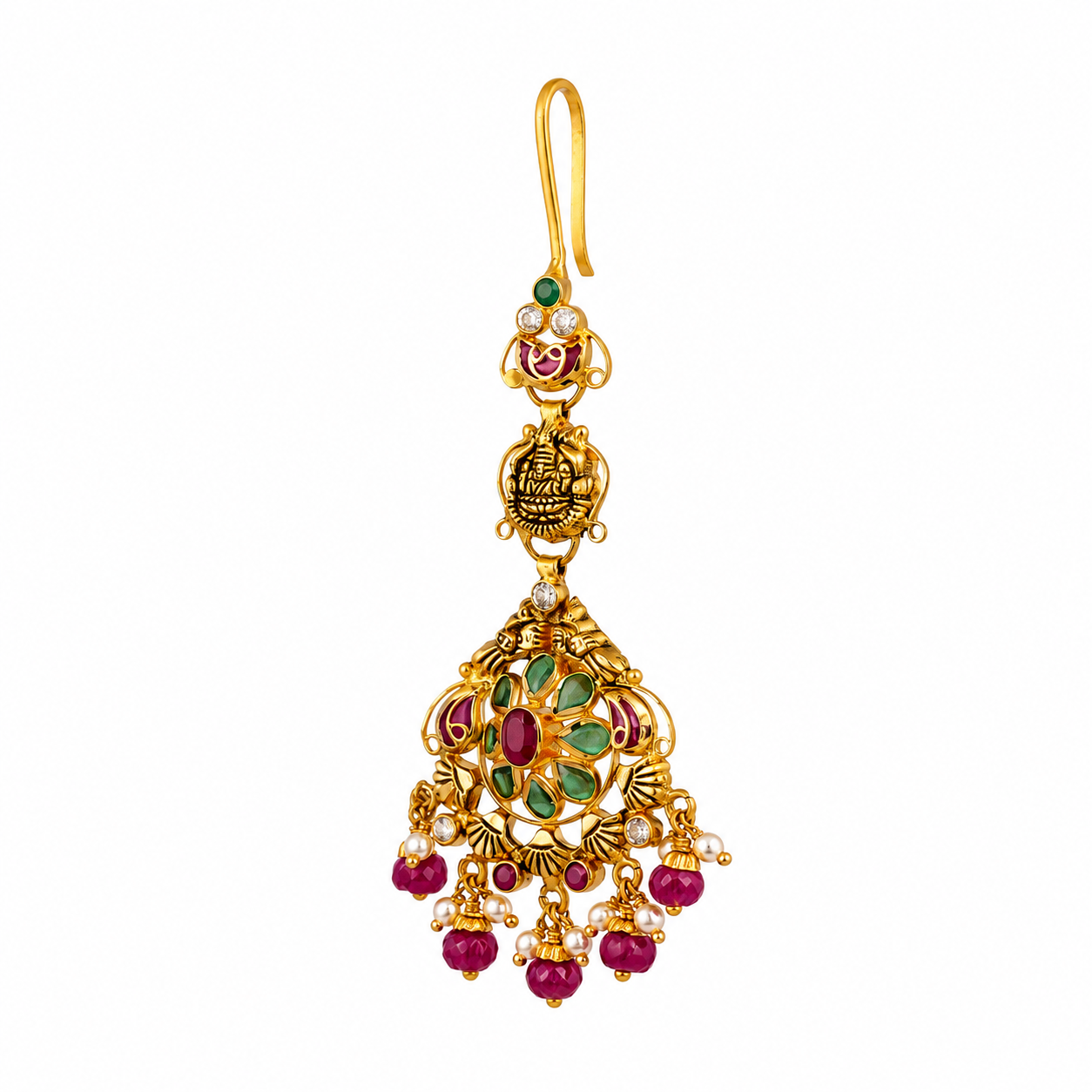 Aadhya 22KT Gold Temple Maang Tikka