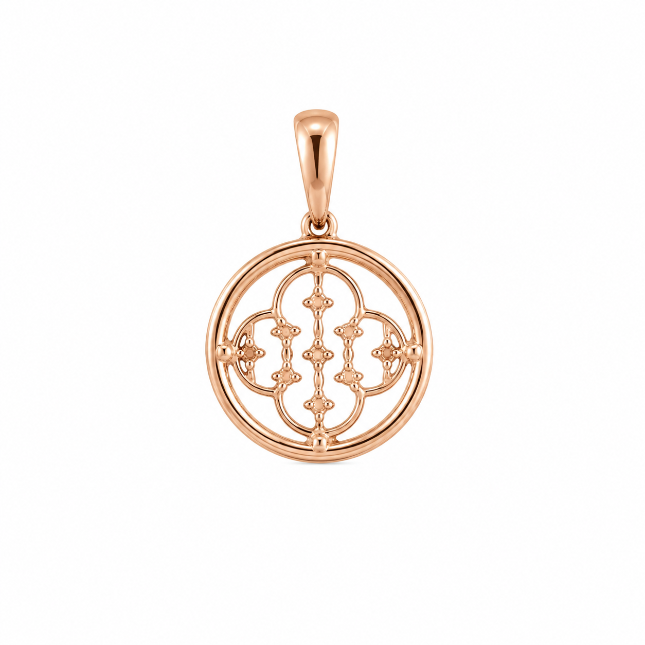 Adorable Flora 18KT Gold Diamond Pendant