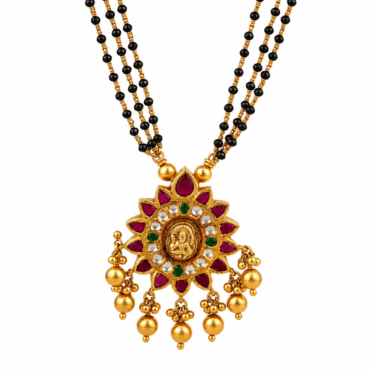 Akshaya 22KT Gold Kundan Mangalsutra