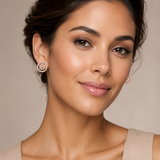Allure Lines 18KT Gold Diamond Stud Earrings