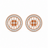 Allure Lines 18KT Gold Diamond Stud Earrings