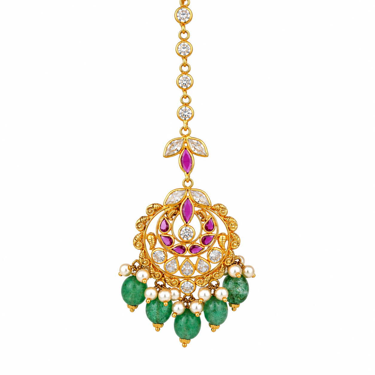 Ambika 22KT Gold Maang Tikka