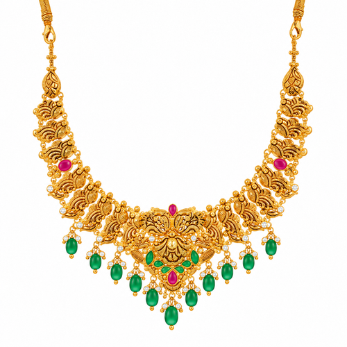Anvaya 22KT Gold Antique Necklace