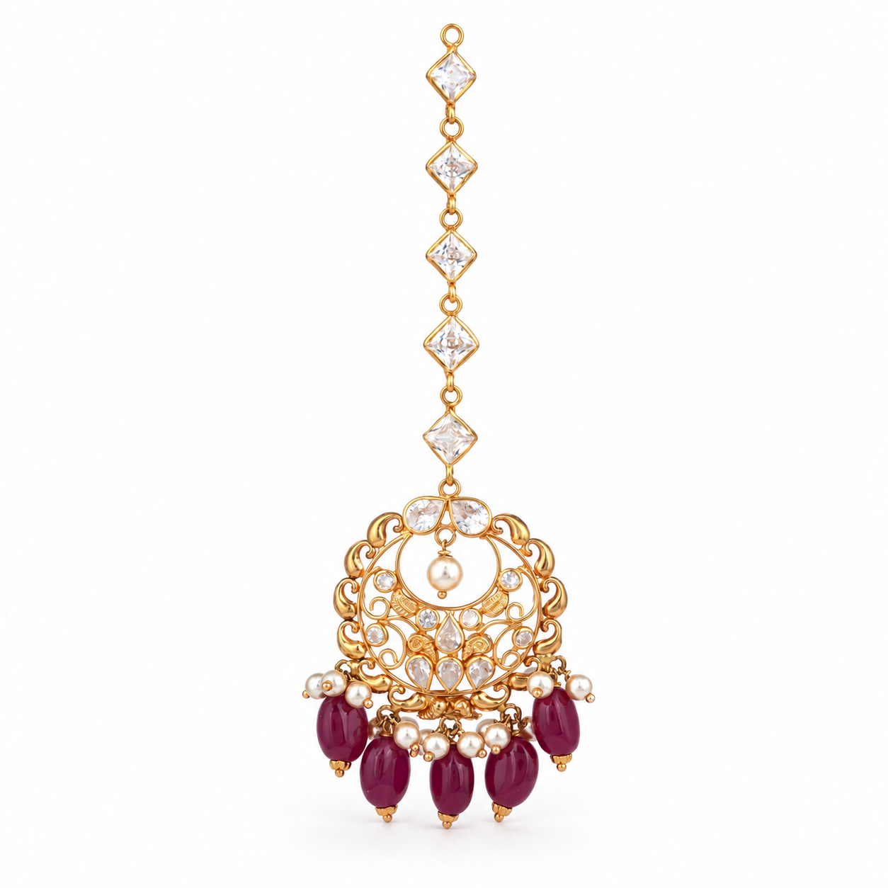 Anya 22KT Gold Maang Tikka