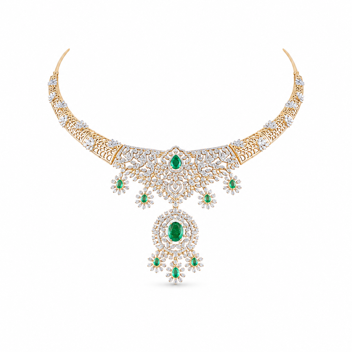 Apsara 18KT Gold Diamond Necklace