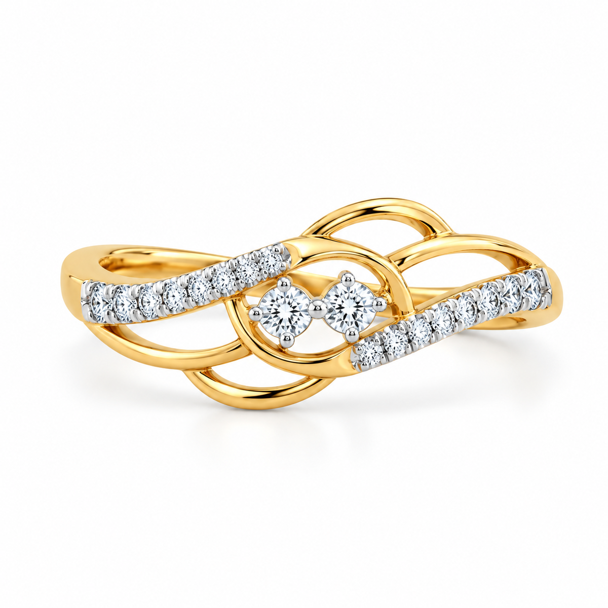Aurum Links 14KT Gold Diamond Ring