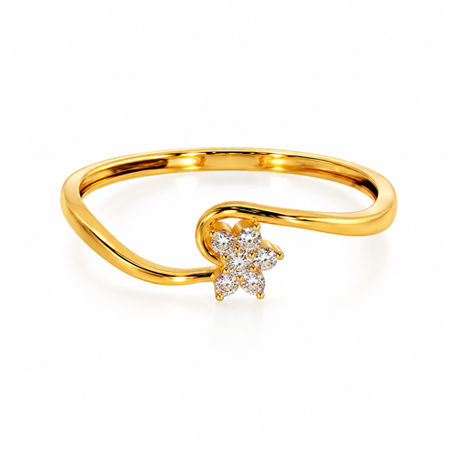 Ava Flow 14KT Gold Lab Grown Diamond Ring